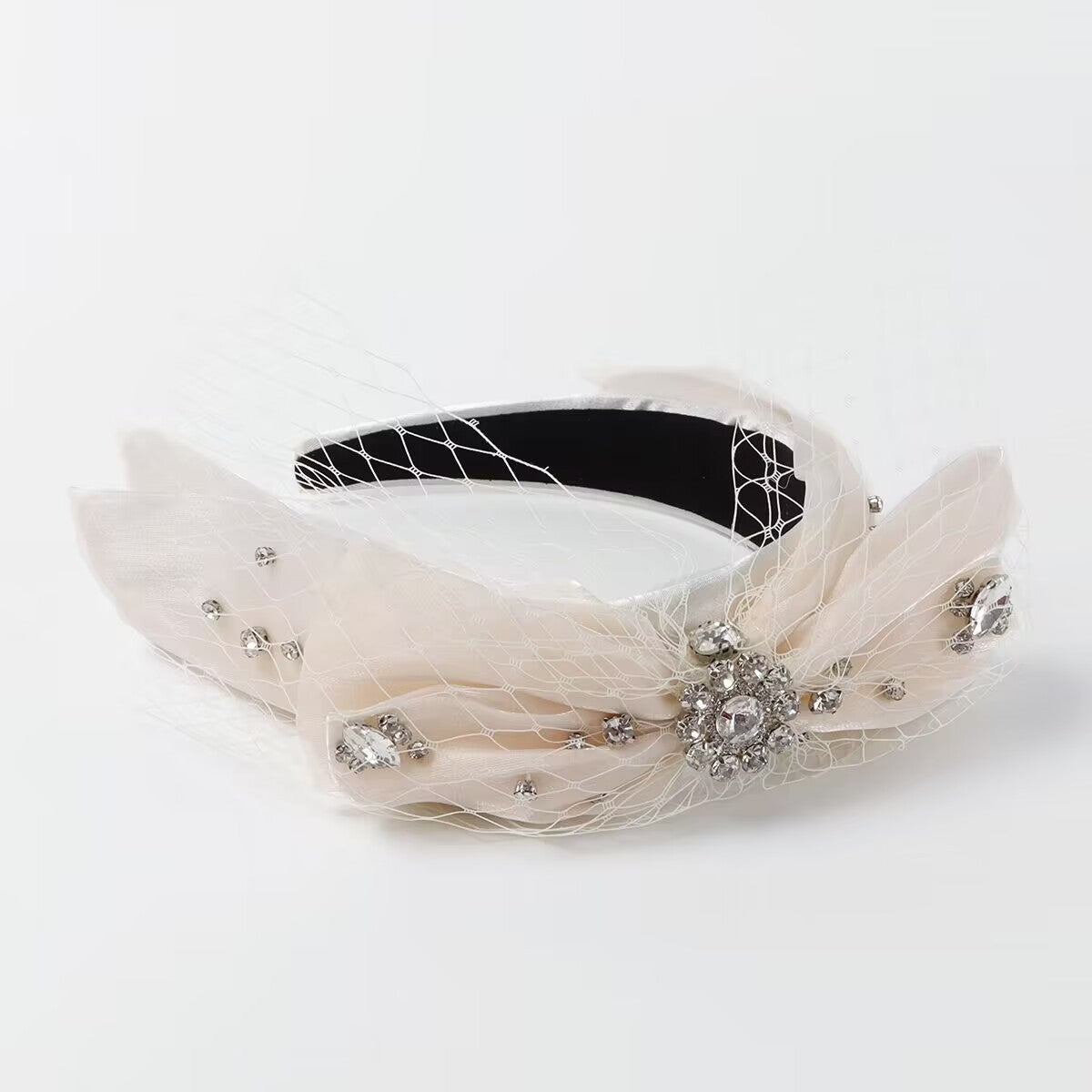 Wholesale Bow and Diamond Mesh Hairbands